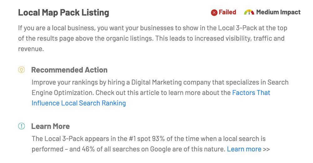 Google Business Profile listing